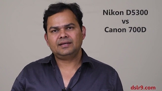 Nikon D5300 vs Canon 700D Comparison Hindi [upl. by Alix]