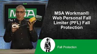 MSA Workman® Web Personal Fall Limiter PFL Fall Protection [upl. by Neliac831]