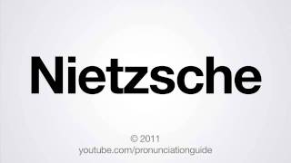 How to Pronounce Nietzsche [upl. by Targett]