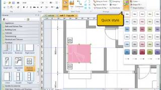 Create a floor plan in EdrawMax [upl. by Adnilemre]