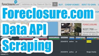 NoCode Foreclosurecom API Data Scraping with HAR Files [upl. by Elacsap351]