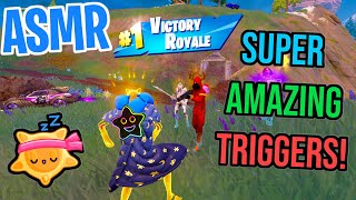 ASMR Gaming 😴 Fortnite Super Amazing Relaxing Triggers for Sleep 🎮🎧 Controller Sounds  Whispering 💤 [upl. by Teplica]