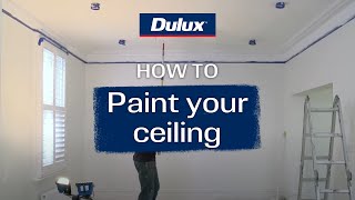 Stepbystep guide to painting your ceiling  Dulux [upl. by Enyalaj]