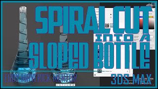 Spiral Cut Into A Sloped Bottle Fusion 360 [upl. by Nahraf]