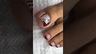 Uñas para pies con flor miarteentusuñas [upl. by Noby]