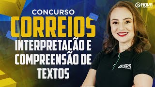 Concurso Correios Nível Médio 2024 Compreensão e Interpretação de Textos [upl. by Nhguahs]