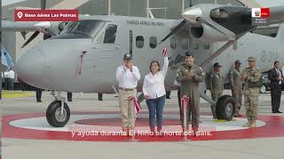 Presentación del avión Twin Otter DHC6300 N° 312 de la FAP [upl. by Ahtanamas]