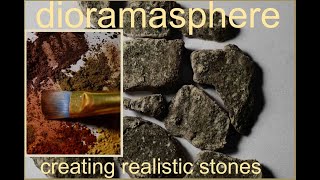 Dioramas  Models  How To create and color realistic scale stones for dioramas [upl. by Astiram]