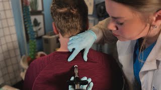 ASMR Chiropractor Neck amp Back Adjustment  Joint Cracks  Real Person amp Patient POV [upl. by Blodget]