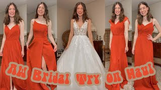 AW Bridal  Bridesmaid amp Wedding Dress Try On Haul amp Review [upl. by Pickford]