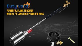 Dutywand Propane Torch Weed Burner Kit [upl. by Nathalie104]