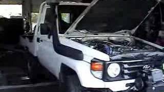 Land cruiser turbo dyno  power List to that turbo whine [upl. by Nywnorb563]