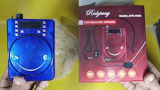 Ridgeway SPE 558A Portable Loudspeaker Sound Recorder Respect Unboxing amp Review 2023 Pakistan [upl. by Ainala952]