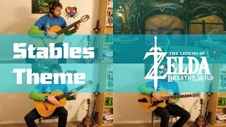 Stables Theme  The Legend of Zelda Breath of the WIld  Guitar Cover [upl. by Nnylear]