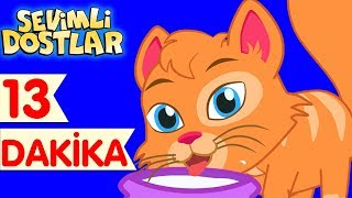 Kedi Miyav Dedi ve Sevimli Dostlar ile Çizgi Film Çocuk Şarkıları 2017 [upl. by Poppo]