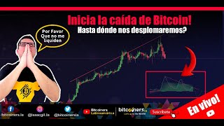 🔥Inicia la caída de bitcoin hasta dónde nos desplomaremos🔥 [upl. by Nylear729]