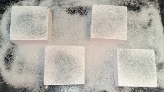 Easy Grip Gym Chalk Covered in Bath Salts amp Bonus Block  ASMR  Oddly Satisfying  CRUNCHY amp GRITTY [upl. by Nennerb]