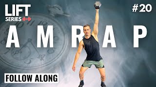 30 Min Full Body Dumbbell AMRAP Workout  Follow Along [upl. by Caddric]