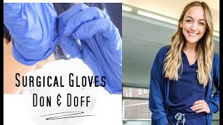 How to Donning and Doffing Surgical Gloves [upl. by Eeresed322]