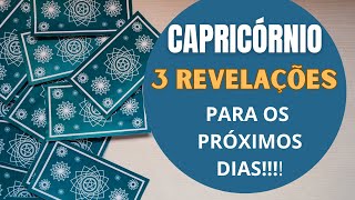 CAPRICÓRNIO 3 REVELAÇÕES IMPERDÍVEIS PARA OS PRÓXIMOS DIAS PREVISÕESTAROTSIGNOS [upl. by Saxena307]