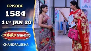 CHANDRALEKHA Serial  Episode 1584  11th Jan 2020  Shwetha  Dhanush  Nagasri  Arun  Shyam [upl. by Veljkov50]