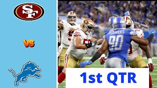 San Francisco 49ers vs Detroit Lions Full Highlights 1st QTR  2023 NFC Championship [upl. by Osnofedli104]