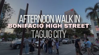 Bonifacio High Street Walking Tour  Bonifacio Global City Philippines BGC [upl. by Madian]