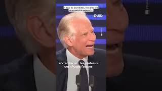 VILLEPIN donne une leçon de JOURNALISME au plateau de FranceInfo et à BHL politique france [upl. by Saqaw435]