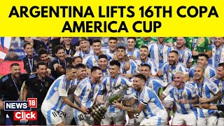 Copa America 2024  Argentina Lifts Their 16th Copa America Title  Lionel Messi  N18G [upl. by Bijan575]