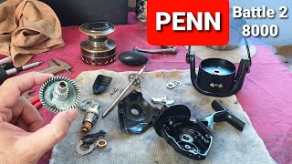 DÉMONTAGE  MOULINET PENN BATTLE 2 8000  Pêche en Surfcasting [upl. by Eiddal]