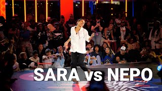 SARA 🇪🇸 🇨🇴 vs NEPO 🇮🇳  stance x Red Bull Dance Your Style World Finals 2022 4k [upl. by Ennis]