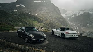 Sustenpass  Porsche  FUN  9972 Carrera VS 981 Boxster GTS [upl. by Eitsirc]