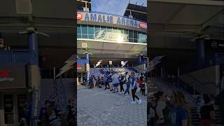 Amalie Arena 🏒 tampa lightning gobolts downtown channelside hockey bites drinks [upl. by Zehe]