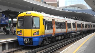 4K London Overground at London Bridge 378154 on 2K54 West Croydon  London Bridge 310324 [upl. by Jer]