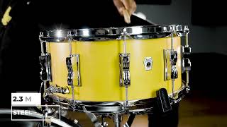 Crisp amp Modern Ludwig NeuSonic Snare Showcase  65quot x 14quot [upl. by Enywad]