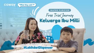 Cara Baru Minum Air  Coway Water Purifier Free Trial Journey Keluarga Ibu Mili 💙 [upl. by Noskcaj]