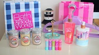 Sparkly Vlog  Victorias Secret Bath amp Body Works New Baby Lips Haul [upl. by Nagel503]