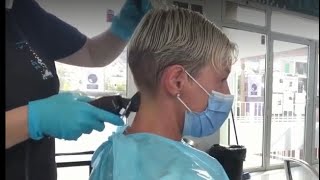 Kort kapsel voor vrouwen 2021  korte pixiekapsels  Pixie Haircutzelfstudie  TIPS  Amal Hermuz [upl. by Gilliam892]