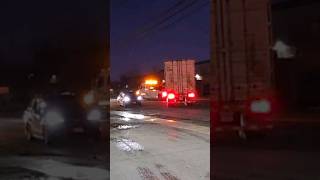 Tow truck backs in 53 foot trailer on a busy north jersey street [upl. by Jerol]