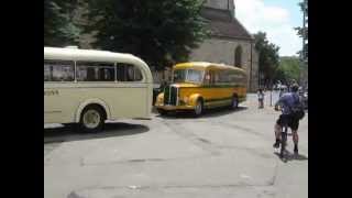 2012 06 23 Esslingen 1412 Eintreffen der Oldtimerbusse [upl. by Denbrook120]