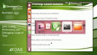 QtDD12 QML Coding Performance and Debugging Usage of Tools  Aurindam Jana [upl. by Rumilly]
