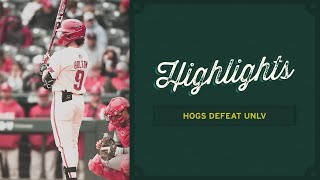 Razorback Baseball Highlights Hogs defeat UNLV [upl. by Irrol]