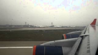 Aeroflot Ilyushin IL96 takeoff in Istanbul Atatürk Airport [upl. by Rabin]