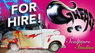 For Hire  Greased Lighting Grease Car Stage Prop by Sculpture Studios [upl. by Diena]