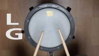 roulements 5 stroke roll snare rudiment [upl. by Nicholas]