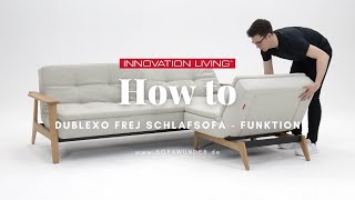 HOW TO Schlafsofa DUBLEXO FREJ von Innovation®  Bettfunktion erklärt  Sofawunderde [upl. by Apicella]