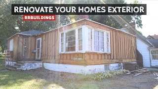 How To Renovate Your Homes Exterior Part 1 Demolition and Preparation [upl. by Oijres107]