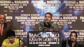 Manny Pacquiao vs Antonio Margarito Press Conference Highlights [upl. by Aken866]