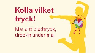 Kolla vilket tryck Mät blodtrycket – drop in under maj [upl. by Rehoptsirhc380]