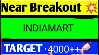 indiamart share latest news today indiamart share analysis indiamart share target [upl. by Farrison932]